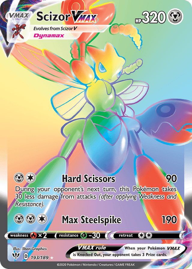 Carta Scizor VMAX 193/189 do set Darkness Ablaze — Pokémon TCG | Bynx