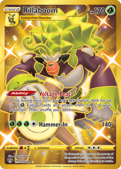 Carta Rillaboom 197 do set Darkness Ablaze — Pokémon TCG | Bynx