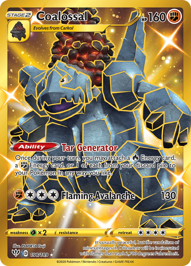 Carta Coalossal 198/189 do set Darkness Ablaze — Pokémon TCG | Bynx