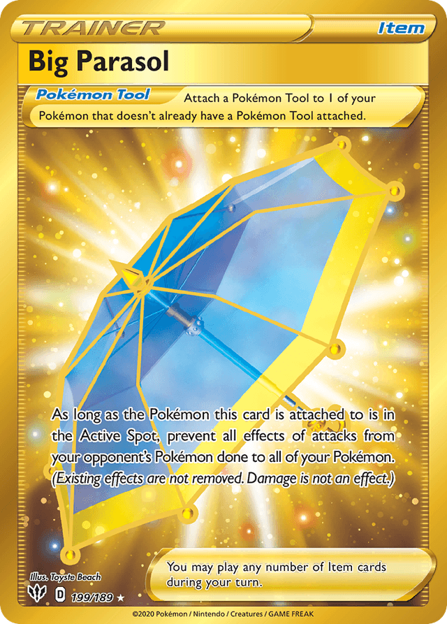 Carta Big Parasol 199/189 do set Darkness Ablaze — Pokémon TCG | Bynx