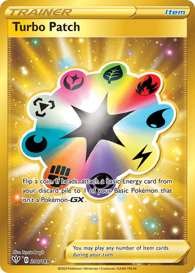 Carta Turbo Patch 200/189 do set Darkness Ablaze — Pokémon TCG | Bynx