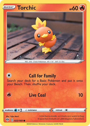 Carta Torchic 22/189 do set Darkness Ablaze — Pokémon TCG | Bynx