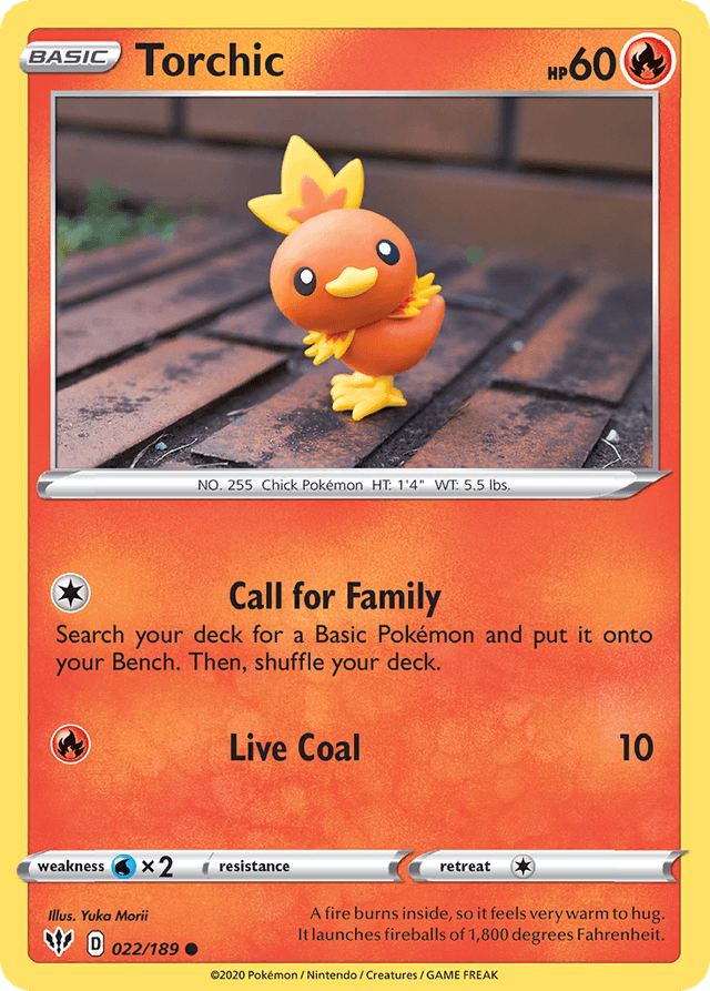 Carta Torchic 22/189 do set Darkness Ablaze — Pokémon TCG | Bynx