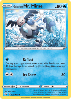 Galarian Mr. Mime 35 — Darkness Ablaze