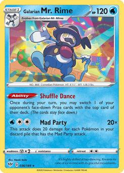 Galarian Mr. Rime 36 — Darkness Ablaze
