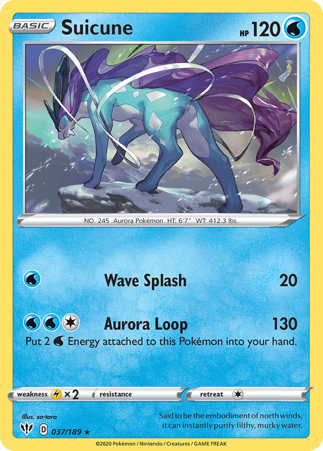 Carta Suicune 37/189 do set Darkness Ablaze — Pokémon TCG | Bynx