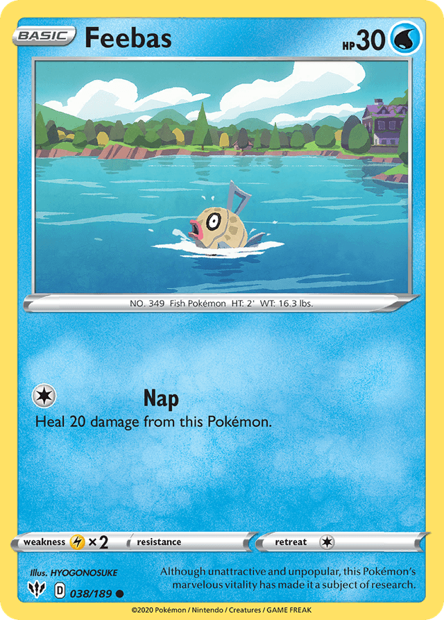 Carta Feebas 38/189 do set Darkness Ablaze — Pokémon TCG | Bynx