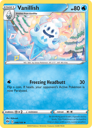 Carta Vanillish 46/189 do set Darkness Ablaze — Pokémon TCG | Bynx