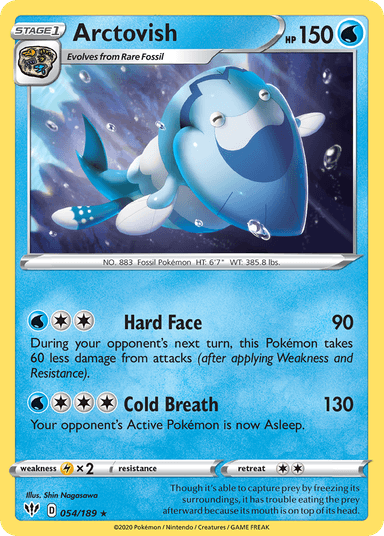 Carta Arctovish 54/189 do set Darkness Ablaze — Pokémon TCG | Bynx