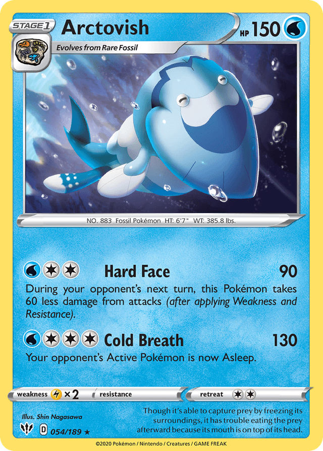 Carta Arctovish 54/189 do set Darkness Ablaze — Pokémon TCG | Bynx