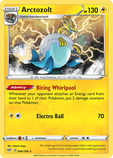 Carta Arctozolt 66/189 do set Darkness Ablaze — Pokémon TCG | Bynx