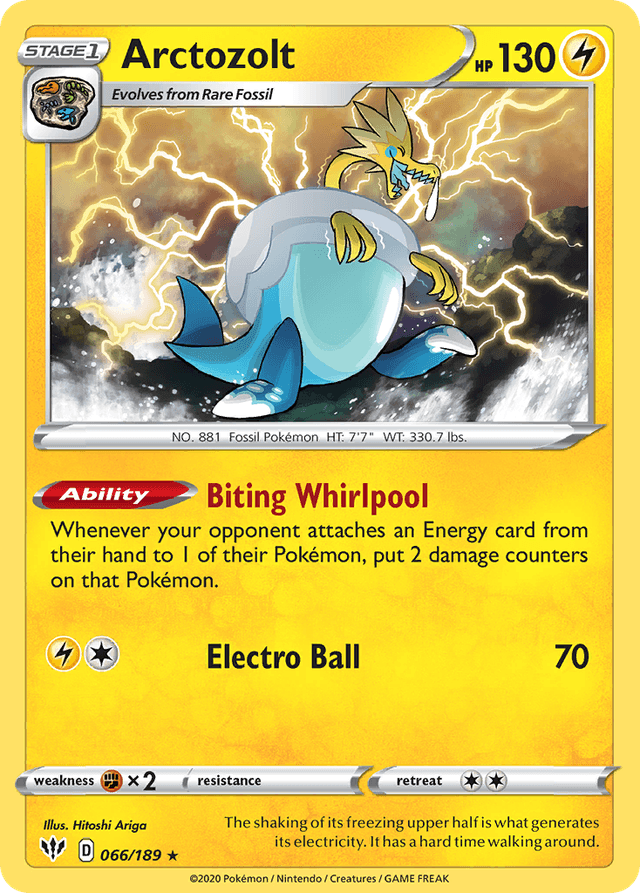 Carta Arctozolt 66/189 do set Darkness Ablaze — Pokémon TCG | Bynx