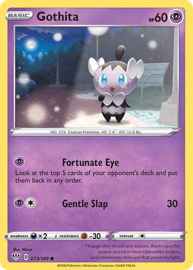 Carta Gothita 73/189 do set Darkness Ablaze — Pokémon TCG | Bynx