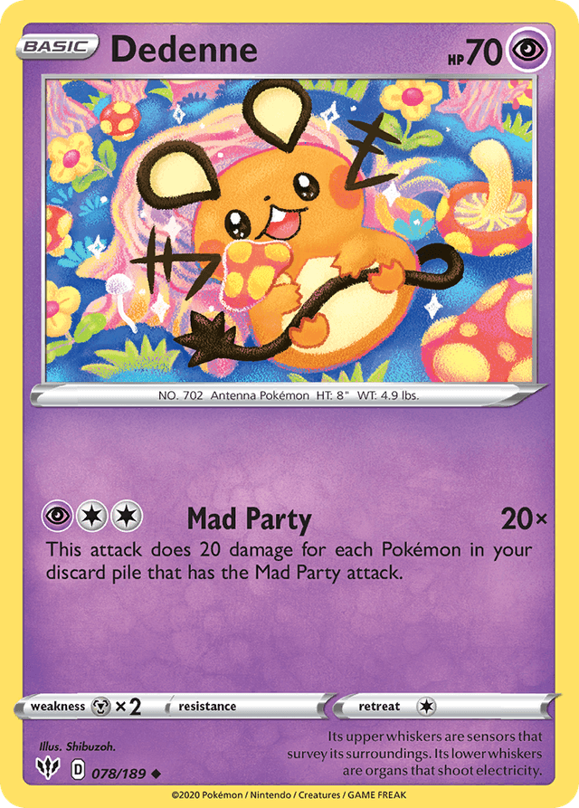 Carta Dedenne 78/189 do set Darkness Ablaze — Pokémon TCG | Bynx