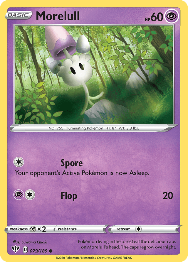 Carta Morelull 79/189 do set Darkness Ablaze — Pokémon TCG | Bynx