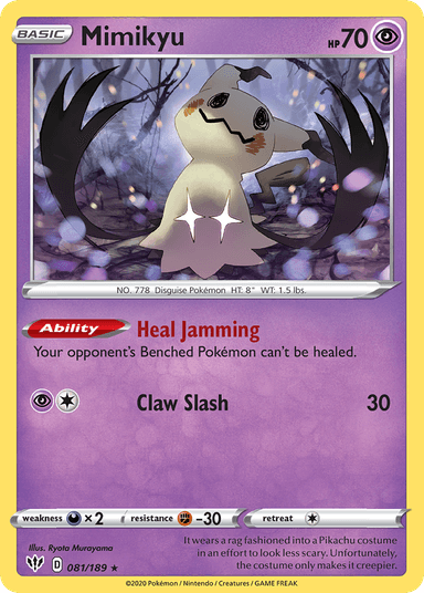Carta Mimikyu 81/189 do set Darkness Ablaze — Pokémon TCG | Bynx