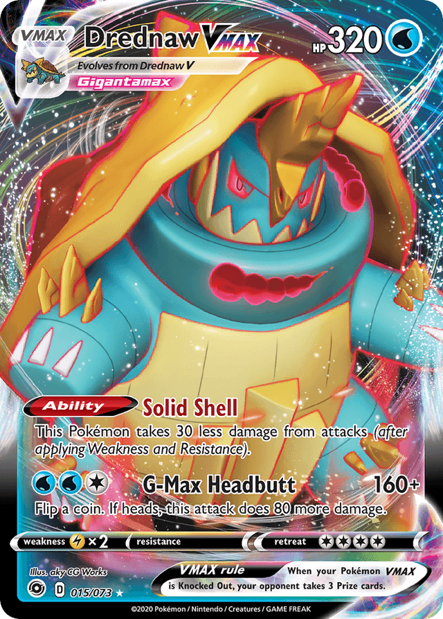 Carta Drednaw VMAX 15/73 do set Champion's Path — Pokémon TCG | Bynx