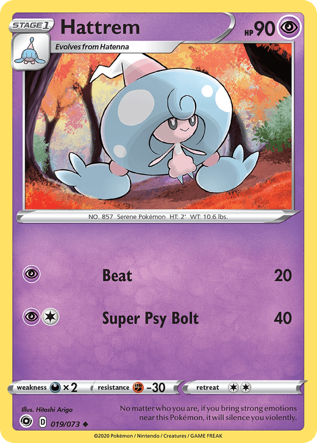 Carta Hattrem 19/73 do set Champion's Path — Pokémon TCG | Bynx
