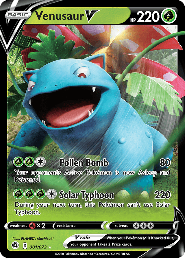Carta Venusaur V 1/73 do set Champion's Path — Pokémon TCG | Bynx