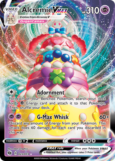 Carta Alcremie VMAX 23/73 do set Champion's Path — Pokémon TCG | Bynx