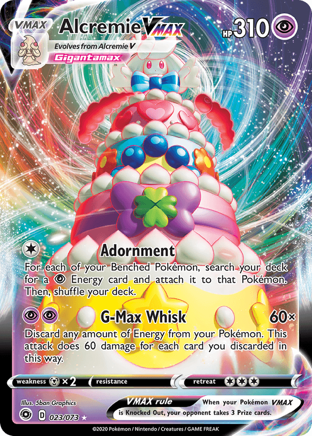 Carta Alcremie VMAX 23/73 do set Champion's Path — Pokémon TCG | Bynx