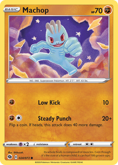 Carta Machop 24/73 do set Champion's Path — Pokémon TCG | Bynx