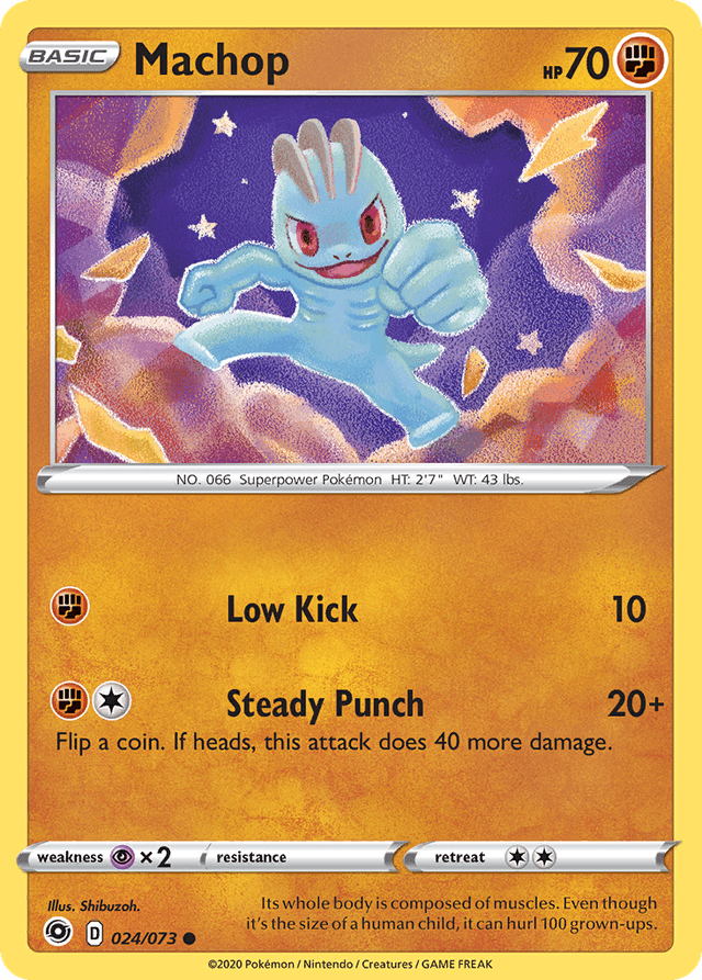 Carta Machop 24/73 do set Champion's Path — Pokémon TCG | Bynx