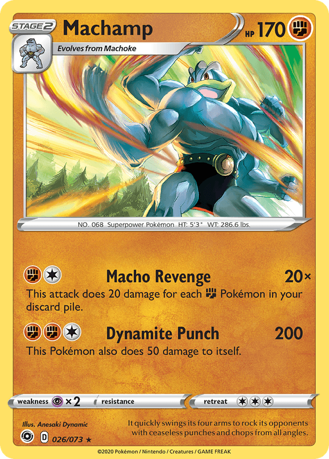 Carta Machamp 26/73 do set Champion's Path — Pokémon TCG | Bynx