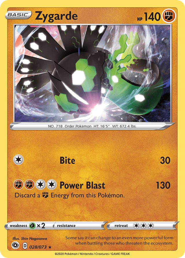 Carta Zygarde 28/73 do set Champion's Path — Pokémon TCG | Bynx