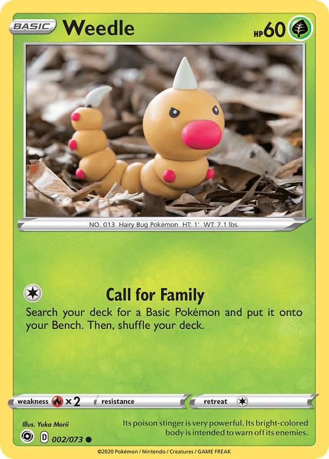 Carta Weedle 2/73 do set Champion's Path — Pokémon TCG | Bynx