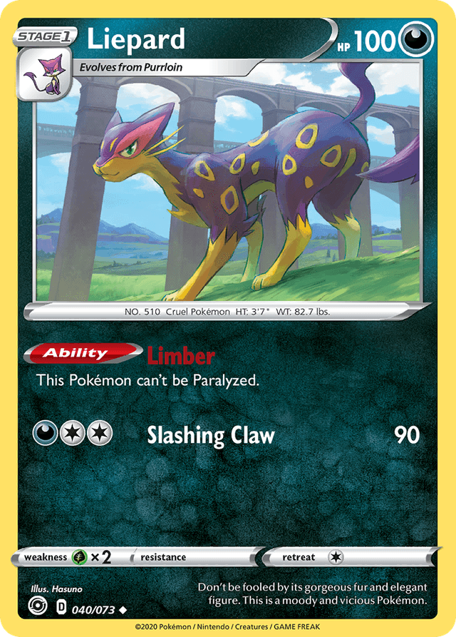 Carta Liepard 40/73 do set Champion's Path — Pokémon TCG | Bynx