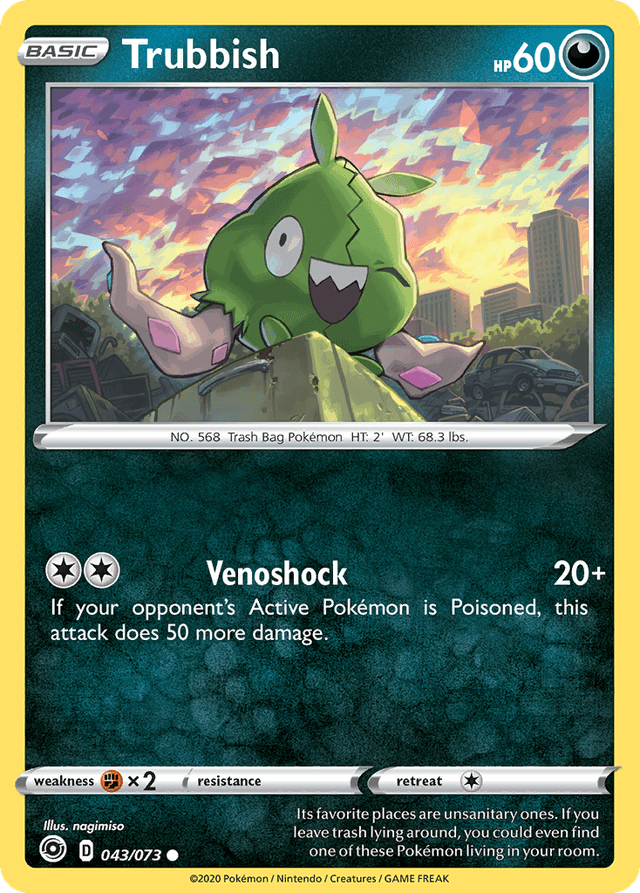 Carta Trubbish 43/73 do set Champion's Path — Pokémon TCG | Bynx