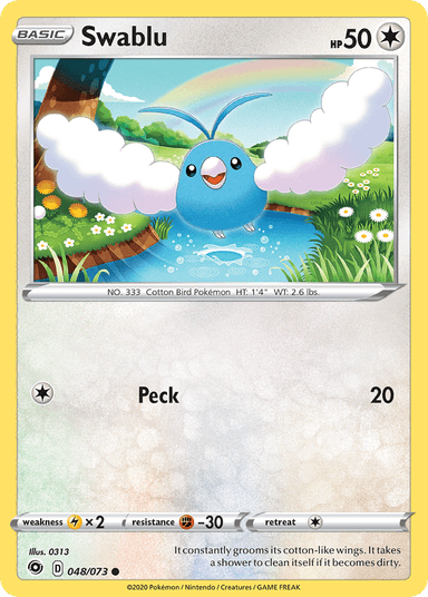Carta Swablu 48/73 do set Champion's Path — Pokémon TCG | Bynx