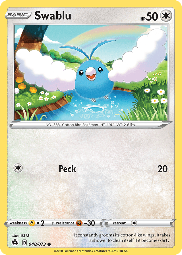 Carta Swablu 48/73 do set Champion's Path — Pokémon TCG | Bynx
