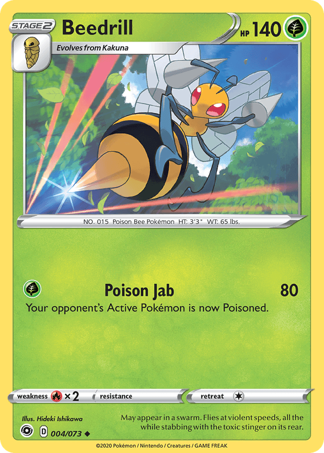 Carta Beedrill 4/73 do set Champion's Path — Pokémon TCG | Bynx