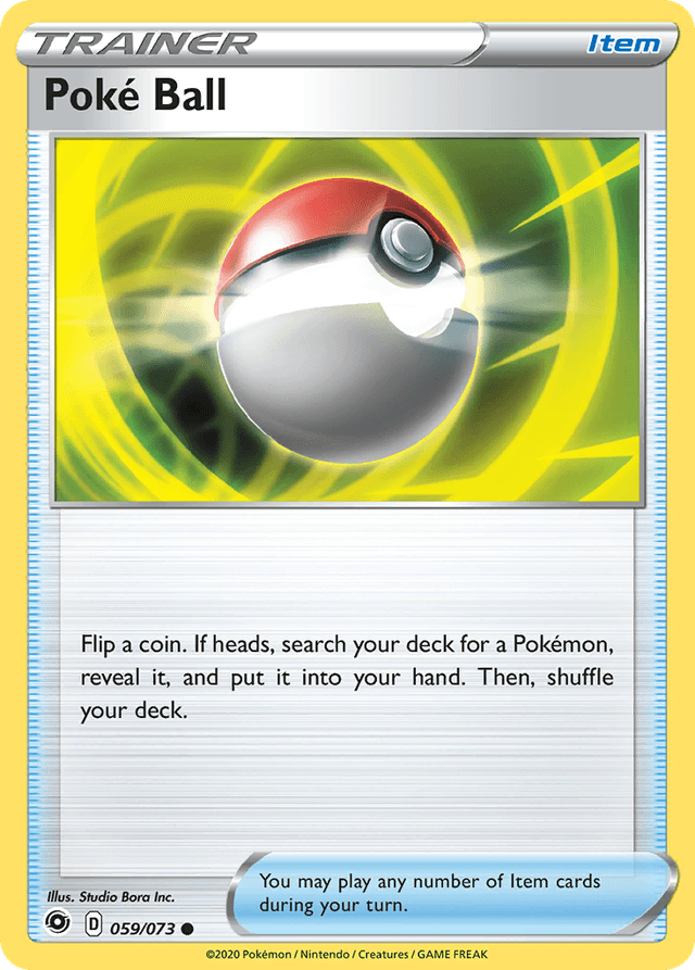 Carta Poké Ball 59/73 do set Champion's Path — Pokémon TCG | Bynx