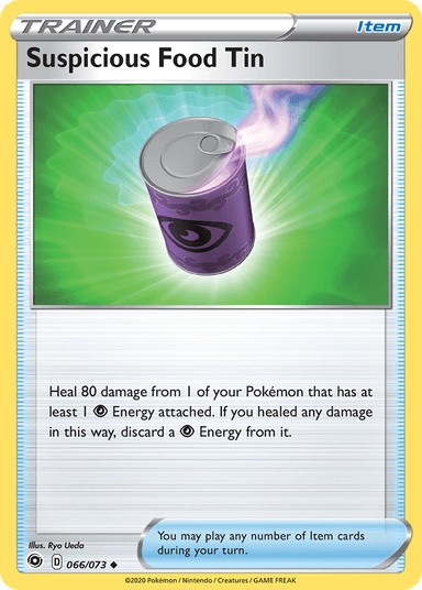 Carta Suspicious Food Tin 66/73 do set Champion's Path — Pokémon TCG | Bynx