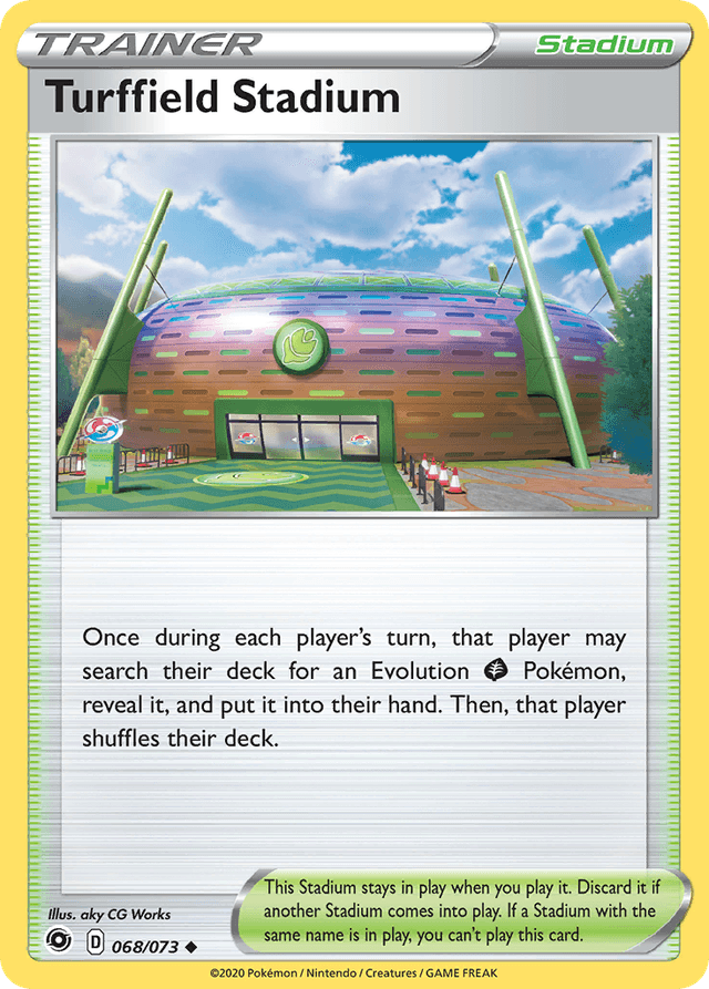 Carta Turffield Stadium 68/73 do set Champion's Path — Pokémon TCG | Bynx