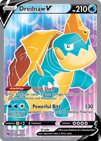 Carta Drednaw V 69/73 do set Champion's Path — Pokémon TCG | Bynx