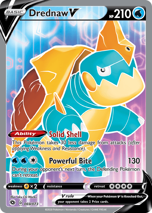 Carta Drednaw V 69/73 do set Champion's Path — Pokémon TCG | Bynx