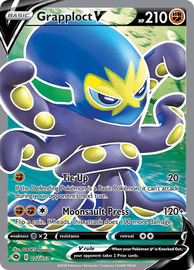 Carta Grapploct V 72/73 do set Champion's Path — Pokémon TCG | Bynx