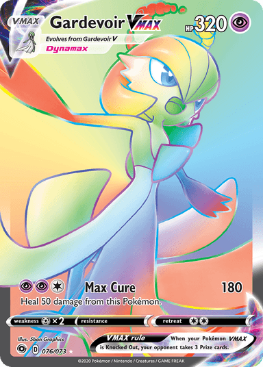 Carta Gardevoir VMAX 76/73 do set Champion's Path — Pokémon TCG | Bynx