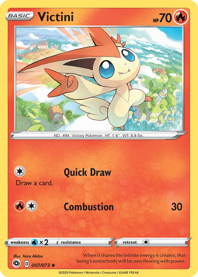 Carta Victini 7/73 do set Champion's Path — Pokémon TCG | Bynx