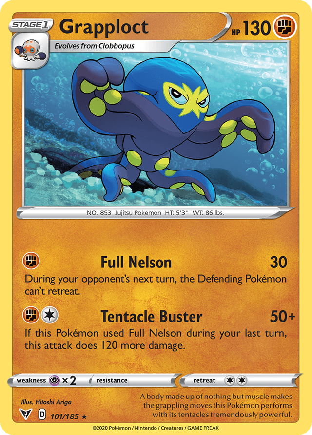Carta Grapploct 101/185 do set Vivid Voltage — Pokémon TCG | Bynx