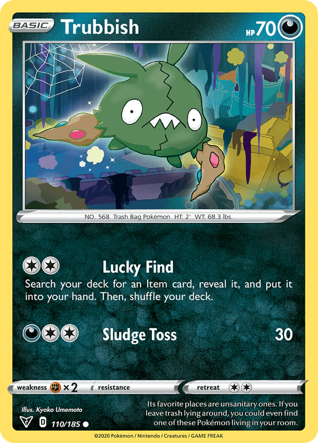 Carta Trubbish 110/185 do set Vivid Voltage — Pokémon TCG | Bynx