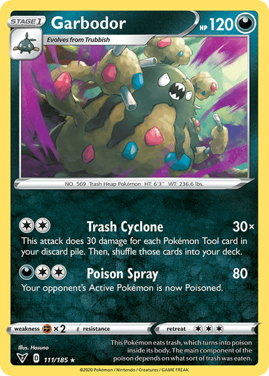 Carta Garbodor 111/185 do set Vivid Voltage — Pokémon TCG | Bynx