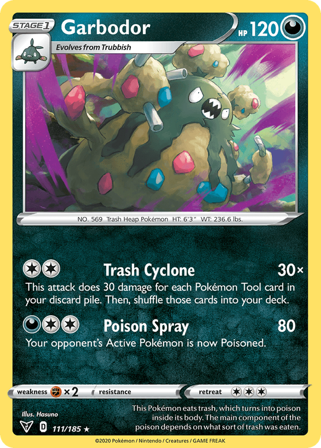 Carta Garbodor 111/185 do set Vivid Voltage — Pokémon TCG | Bynx