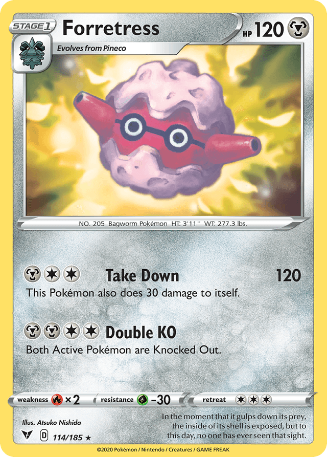 Carta Forretress 114/185 do set Vivid Voltage — Pokémon TCG | Bynx