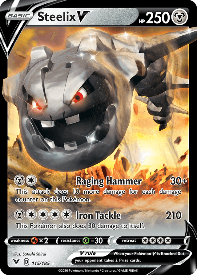 Carta Steelix V 115/185 do set Vivid Voltage — Pokémon TCG | Bynx