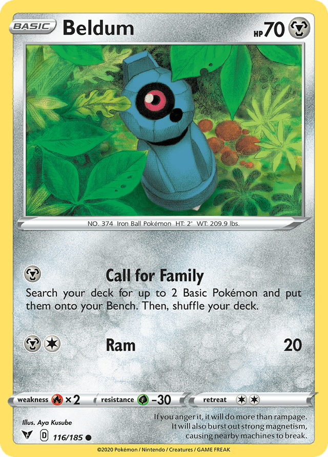 Carta Beldum 116/185 do set Vivid Voltage — Pokémon TCG | Bynx